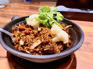 Claypot rice  at Xiang Ji 香積素食 in Johor Bahru
