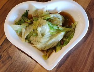 Stir fried vegetables 
Photo credit to Ms Veron Wong at Xiang Ji 香積素食 in Johor Bahru