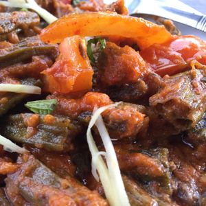 bhindi masala at Taj Mahal in Siem Reap