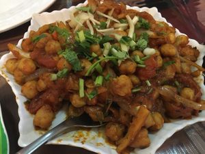 Chana masala (chickpeas) at Taj Mahal in Siem Reap