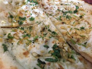 Garlic naan at Taj Mahal in Siem Reap