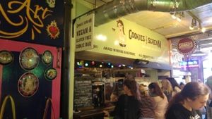 Cookies and Scream Front at Cookies and Scream - Camden Lock Market in North West London