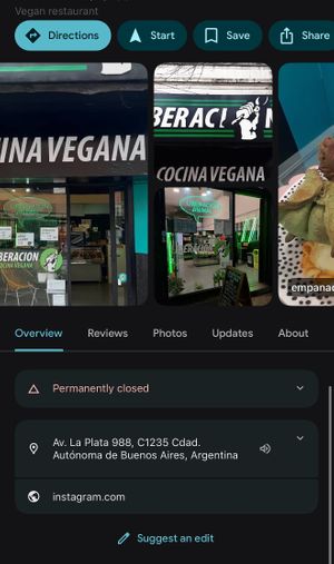   at Liberación Cocina Vegana in Buenos Aires