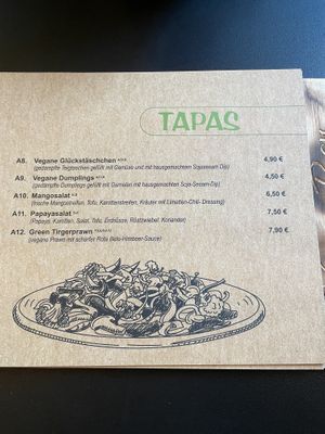 Menu 3 at Vegan Bar in Schwerin