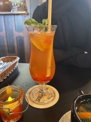 Homemade lemonade  at Vegan Bar in Schwerin