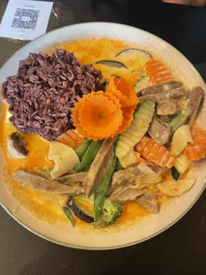 Curry with beef  at Vegan Bar in Schwerin