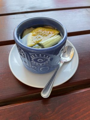 Fresh ginger, lemongrass, orange and lemon tea - Vegan Bar, Schwerin, Germany  at Vegan Bar in Schwerin