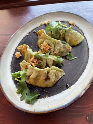 Vegan dumplings - Vegan Bar, Schwerin, Germany  at Vegan Bar in Schwerin