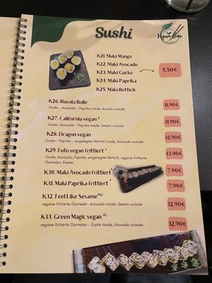 Sushiauswahl   at Vegan Bar in Schwerin