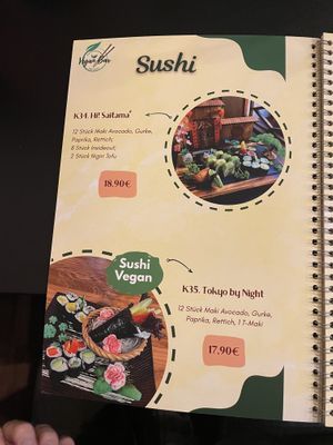 Sushikarte   at Vegan Bar in Schwerin
