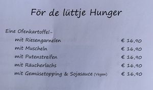 Das Gemüsetopping ist der Hammer, gute Portion  at Marsch & Meer in Sankt Peter-ording