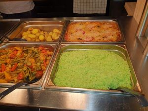 Green rice at Plant Vegetarian Food And Cafe in Tampere