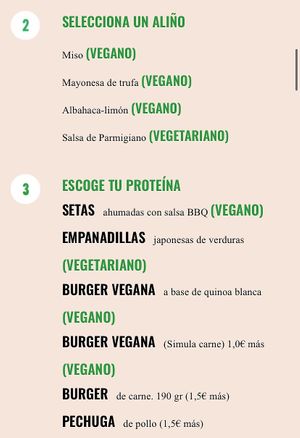 Carta at New York Burger in Madrid