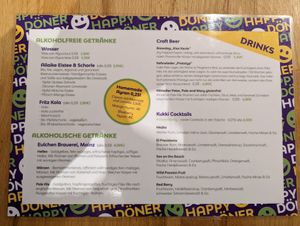 Getränke at Happy Döner in Mainz