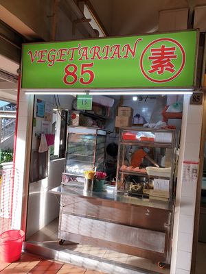 The stall at Vegetarian 85 in Central Singapore