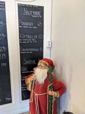 Menu at Gaggeska Garden in Vasteras