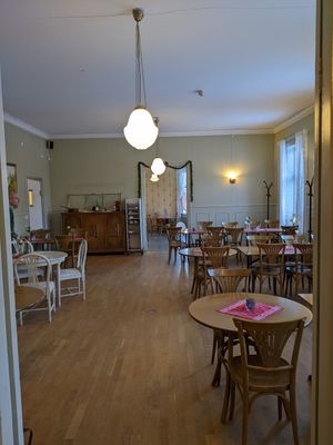 Inside of the cafe at Gaggeska Garden in Vasteras