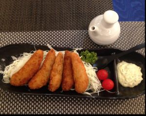Yummy Soy Fries/Nugget served with Tartar and Original Saucesすっぴん単品 at Oribio in Osaka