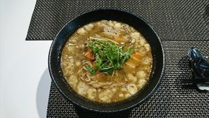 Herbal-medicinal Kimchi Ramen at Oribio in Osaka