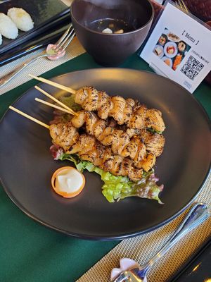 BBQ Soy Skewers at Oribio in Osaka