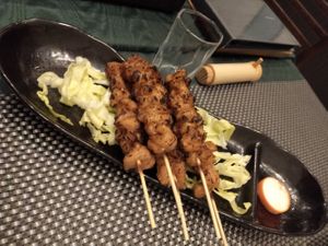 Vegan Yakitori Skewers at Oribio in Osaka