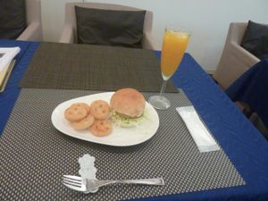 'Fish' burger at ORIBIO. at Oribio in Osaka