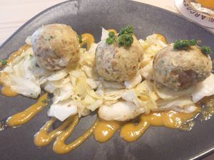 Brezn dumplings at Sankt Annas - Augustenstraße  in Munich