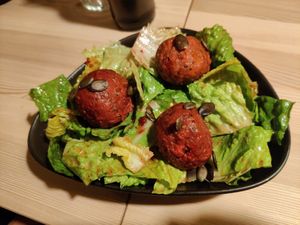 Beetroot/ginger dumplings at Sankt Annas - Augustenstraße  in Munich