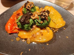 Spinach dumplings at Sankt Annas - Augustenstraße  in Munich