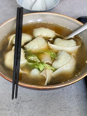 Dumpling soup at Vegan Vegetable Food Exchange - 蔬食汇 in Shenzhen