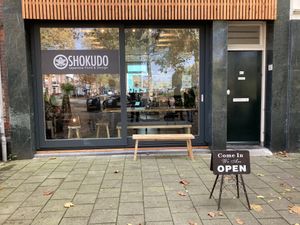 Outside at Shokudo in Utrecht