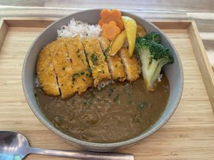 Vegan katsu curry: very tasty!  at Shokudo in Utrecht