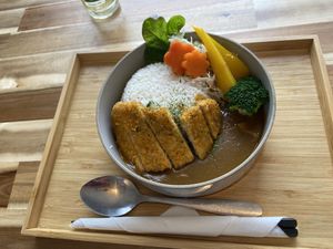 Vegan katsu curry: very tasty (again)  at Shokudo in Utrecht