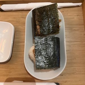 Onigiri 🍙 with miso  at Shokudo in Utrecht