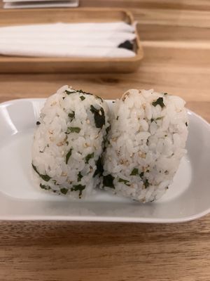 Wakame onigiri  at Shokudo in Utrecht