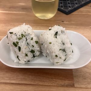 Wakame onigiri  at Shokudo in Utrecht