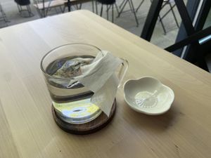 Genmaicha tea: mild and good, but they have more special teas than this one at Shokudo in Utrecht