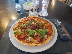 Flammkuchen at Cine Café in Vlissingen