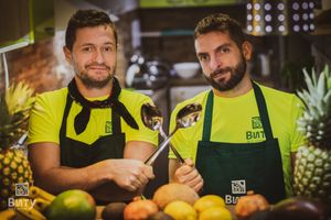 We are the two men army in the kitchen :) at Vitu Kitchen - кухня ВИТУ in Plovdiv