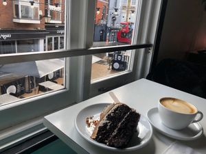 Biscoff cake at The Terrace Eatery in Kingston Upon Thames