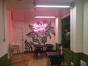 Inside  at Pink Lane Coffee in Newcastle Upon Tyne
