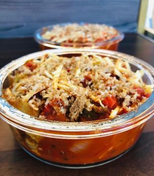 Aubergine Parmagiana at Healthy Mind Cafe in Redditch