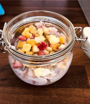 Overnight oats  at Healthy Mind Cafe in Redditch