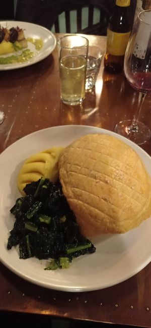 Mushroom pie at Morgan and Watson  in South East London