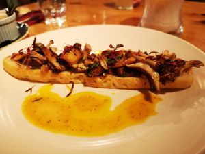 Mushrooms on Toast at Morgan and Watson  in South East London