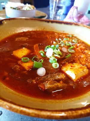 Kimchi stew. Beautiful! at Morgan and Watson  in South East London