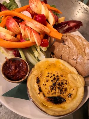 Loved that fondue! (Cashew and trufle) Very tasty. The home bread was also amazing. And so much vegetables!! at Morgan and Watson  in South East London