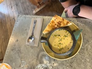 Cauliflower soup  at Morgan and Watson  in South East London