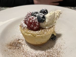 Eggnog cheesecake  at Morgan and Watson  in South East London