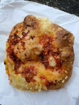Kimchi + ‘Cheese’ Focaccia Bomb  at Morgan and Watson  in South East London